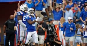 Perine has career day in a deeply personal game Florida Gators running back Lamical Perine celebrates after scoring against Auburn- 1280x853