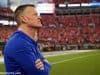 University of Florida athletic director Scott Stricklin watches from the sidelines during the Florida Gators game against Georgia in 2018- Florida Gators football- 1280x852