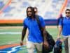 University of Florida receiver Tyrie Cleveland during Gator Walk before the Florida Gators game against Towson- Florida Gators football- 1280x853
