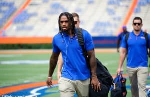 University of Florida receiver Tyrie Cleveland during Gator Walk before the Florida Gators game against Towson- Florida Gators football- 1280x853