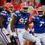 Florida Gators defensive end Jabari Zuniga celebrates a sack against UGA- 1280x853