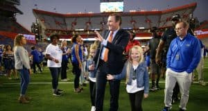 Florida Gators head coach Dan Mullen before the FSU game in 2019-1280x853