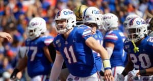 Florida Gators quarterback Kyle Trask scores against Vandy- 1280x853