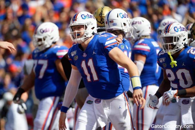 Florida Gators quarterback Kyle Trask scores against Vandy- 1280x853