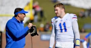 Florida Gators quarterback Kyle Trask talks to Dan Mullen against Missouri-1280x942