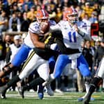 Florida Gators quarterback Kyle Trask throws against Missouri- 1280x971