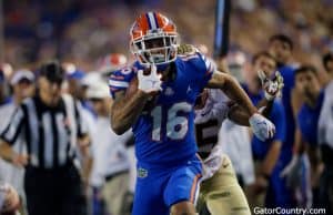 Florida Gators receiver Freddie Swain scores against FSU- 1280x853