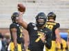 Oct 5, 2019; Columbia, MO, USA; Missouri Tigers quarterback Kelly Bryant (7) warms up before the game against the Troy Trojans at Memorial Stadium/Faurot Field. Mandatory Credit: Denny Medley-USA TODAY Sports