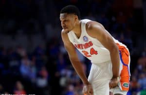 University of Florida forward Kerry Blackshear on the court during the Florida Gators 63-51 loss to FSU- Florida Gators basketball- 1280x853