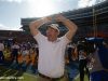 University of Florida head coach Dan Mullen celebrates with fans after the Florida Gators 56-0 win over Vanderbilt- Florida Gators football- 1280x853