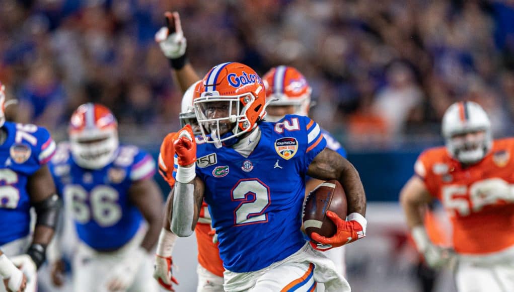 Florida Gators running back Lamical Perine scores against Virginia in the Orange Bowl- 1280x853