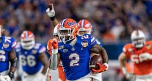 Florida Gators running back Lamical Perine scores against Virginia in the Orange Bowl- 1280x853