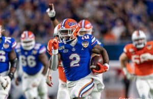 Florida Gators running back Lamical Perine scores against Virginia in the Orange Bowl- 1280x853