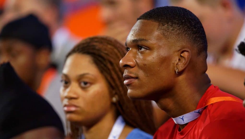 University of Florida commit Anthony Richardson watches the Florida Gators beat Tennessee Martin- Florida Gators football- 1280x853