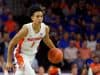 University of Florida freshman guard Tre Mann brings the ball up the court against Florida State- Florida Gators basketball- 1280x853