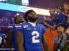 University of Florida senior running back Lamical Perine waits before being recognized at senior day- Florida Gators football- 1280x853