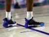 Jan 28, 2020; Gainesville, Florida, USA;A detail view of Florida Gators guard Scottie Lewis (23) sneakers in remembrance of Los Angeles former player Kobe Bryant against the Mississippi State Bulldogs during the first half at Exactech Arena. Mandatory Credit: Kim Klement-USA TODAY Sports