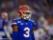University of Florida cornerback Marco Wilson on the field during the Florida Gators win over Florida State- Florida Gators football- 1280x853
