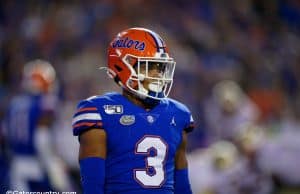 University of Florida cornerback Marco Wilson on the field during the Florida Gators win over Florida State- Florida Gators football- 1280x853