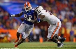 University of Florida defensive end Jabari Zuniga rushes the quarterback during the Florida Gators win over UT-Martin- Florida Gators football- 1280x853