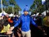 University of Florida receiver Trevon Grimes greets fans during Gator Walk before the Florida Gators game against Vanderbilt- Florida Gators football- 1280x853