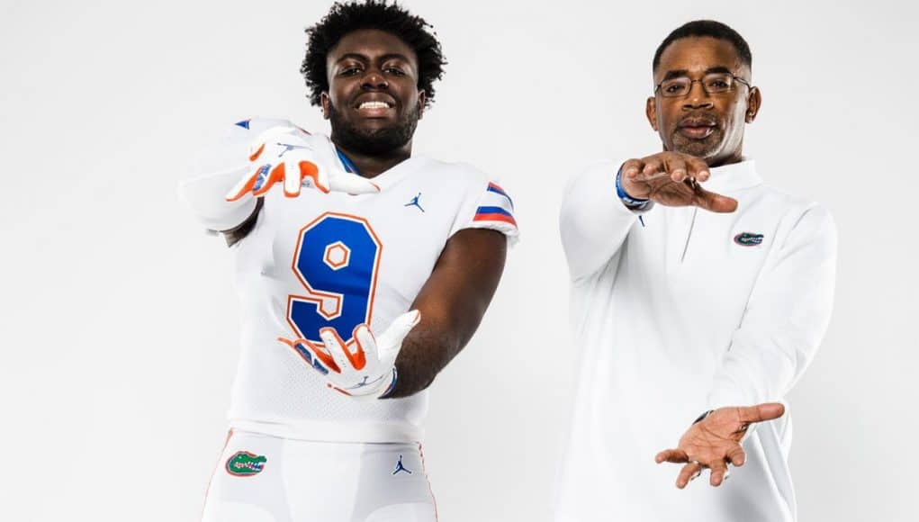 2021 defensive end Tunmise Adeleye at Junior Day for the Florida Gators- 1280x1561