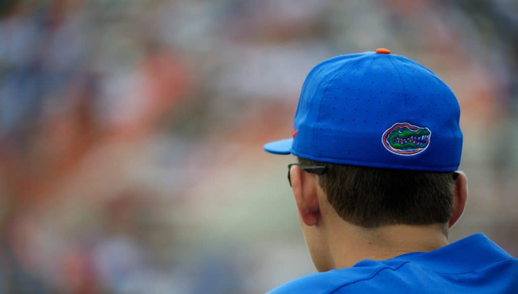 A view from the dugout during the Florida Gators win over the Miami Hurricanes in 2018- Florida Gators baseball- 1280x853