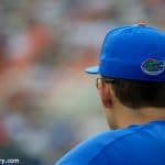 A view from the dugout during the Florida Gators win over the Miami Hurricanes in 2018- Florida Gators baseball- 1280x853
