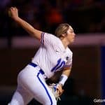 Florida Gators softball pitcher Natalie Lugo pitches in 2020- 1280x853