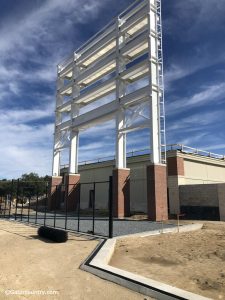 The Florida Gators new video scoreboard under construction in right field- Florida Gators baseball- 1280x1707