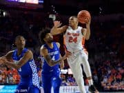 University of Florida center Kerry Blackshear goes up for a layup in his final home game with the Florida Gators- Florida Gators basketball- 1280x853