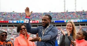 Former University of Florida receiver Percy Harvin is inducted into the Florida-Georgia Hall of Fame in 2018- Florida Gators football- 1280x852