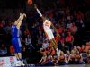 University of Florida freshman Scottie Lewis goes up for a block in a loss to the Kentucky Wildcats- Florida Gators basketball- 1820x853