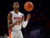 University of Florida freshman guard Scottie Lewis shooting free throws against Kentucky in 2020- Florida Gators basketball- 1280x853