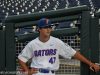 University of Florida pitcher Tommy Mace relaxes before the Florida Gators game against Texas Tech in the 2018 College World Series- Florida Gators baseball- 1280x850