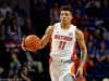 University of Florida sophomore forward Keyontae Johnson brings the ball up the court against Vanderbilt- Florida Gators basketball- 1280x853