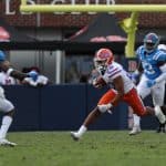 Malik Davis runs against Ole Miss in 2020- 1280x812