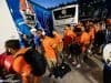 The Florida Gators get off the bus and enter Hard Rock Stadium before their Orange Bowl matchup against Virginia- Florida Gators football- 1280x853