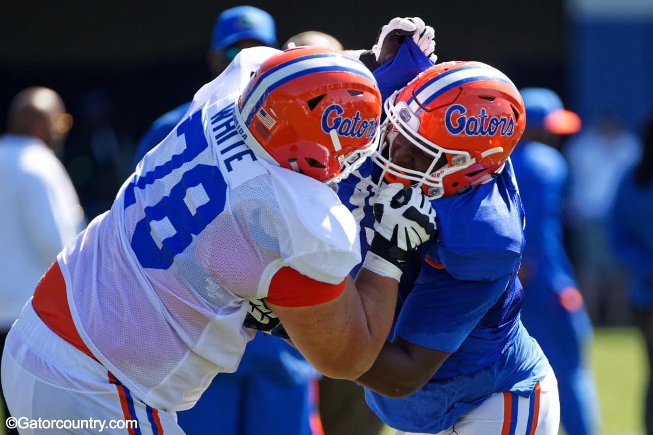 Experience and size should lead the Gators’ offensive line this season