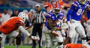 University of Florida running back Dameon Pierce carries the ball in an Orange Bowl victory over Virginia- Florida Gators football- 1280x853