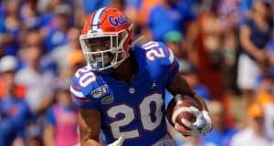 University of Florida running back carries the ball in a win over the Tennessee Volunteers- Florida Gators football-1280x853