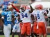 University of Florida tight end Kyle Pitts celebrates his fourth touchdown against the Ole Miss Rebels- Florida Gators football- 1280x853