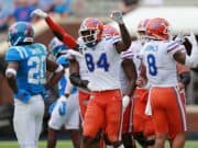 University of Florida tight end Kyle Pitts celebrates his fourth touchdown against the Ole Miss Rebels- Florida Gators football- 1280x853