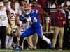 University of Florida tight end Kyle Pitts runs after the catch in the Florida Gators 2019 win over Florida State- Florida Gators football- 1280x853