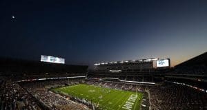 Kyle Field under the lights as the Texas A&M Aggies host the Vanderbilt Commodores to start the 2020 football season - Texas A&M photo - 1280x853