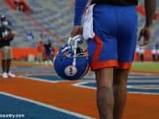 Trevon Grimes walks out on to Florida Field before the Florida Gators game against the Missouri Tigers- Florida Gators Football- 1280x779