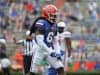 University of Florida safety Shawn Davis celebrates after making a tackles against South Carolina- Florida Gators Football- 1280x938