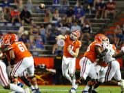 Kyle Trask steps up in the pocket against Arkansas-985x800