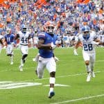 Receiver Kadarius Toney returns a punt for a touchdown-800x620