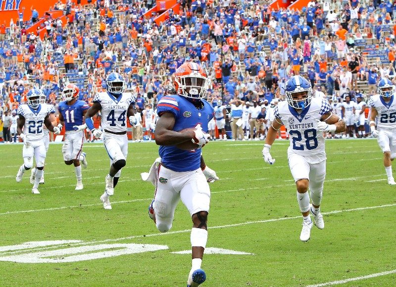 Receiver Kadarius Toney returns a punt for a touchdown-800x620